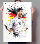 Voetbal Wereldster Print Poster Wall Art Kunst Canvas Printing Op Papier Living Decoratie Multi-color 15X20cm