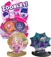 foto van Zoobles - 2-pack Sweet Unicorn en Spooky Tiger Transformerende - Actiefiguren