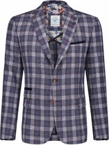 A fish named Fred- Blazer small blue orange check - 54-EU