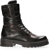 Van Dalen  - Veterboot Leer - Black - 37