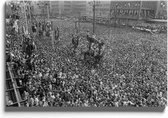 Walljar - Feyenoord supporters '70 III - Muurdecoratie - Plexiglas schilderij