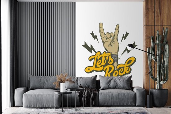 Behang - Fotobehang Vintage - Armband - Rock - Breedte 200 cm x hoogte 300 cm