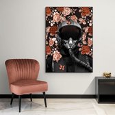 Poster Flower Pilot Pink - Papier - Meerdere Afmetingen & Prijzen | Wanddecoratie - Interieur - Art - Wonen - Schilderij - Kunst