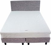 Bedworld Boxspring 120x200 - Medium - Waterafstotend grof - Donker grijs (P89)