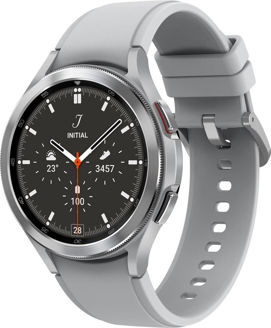 Samsung Galaxy Watch4 Classic - 46 mm - Smartwatch Heren - LTE/4G - Zilver  | bol