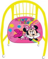 kinderstoel Minnie Mouse meisjes 36 cm staal geel/roze