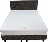 Bedworld Boxspring 120x200 - Medium - Tweedlook - Donker bruin (M94)