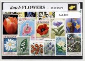 Nederlandse Bloemen - Typisch Nederlands postzegel pakket & souvenir. Collectie van 25 verschillende postzegels van Nederlandse bloemen – kan als ansichtkaart in een A6 envelop - authentiek cadeau - kado - kaart - bloem -tulp - tulpen - madelief