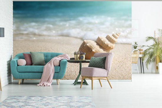 Papier peint - Papier peint photo Coquillage - Plage - Mer - Largeur 420 cm x hauteur 280 cm