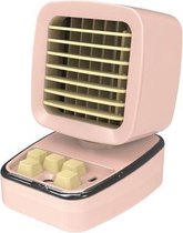 A5 Mini Bevochtigende Koeling Airconditioning Ventilator USB Home Desktop Waterkoeling Fan (Meisje Roze)