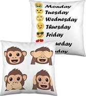 Kussenhoes Emoji (40 x 40 cm)