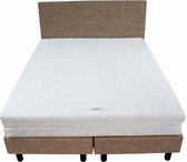Bedworld Boxspring 180x210 - Stevig - Waterafstotend grof - Licht bruin (P15)