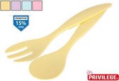 Set Spoon + Fork Serve 30x6cm Yanco - Diverse kleuren