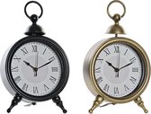 Bordsklocka DKD Home Decor Kristal Ijzer (2 pcs) (18.5 x 5.5 x 33 cm)