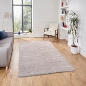 Flycarpets Wenen Hoogpolig vloerkleed - Gerecycled Duurzaam - Crème - 120x170 cm