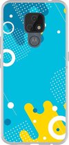 Smartphonebooster Telefoonhoesje - Back Cover - Geschikt Voor Motorola Moto E7 - Blue En Blue