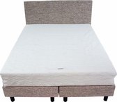 Bedworld Boxspring 200x220 - Stevig - Waterafstotend grof - Licht grijs (P92)