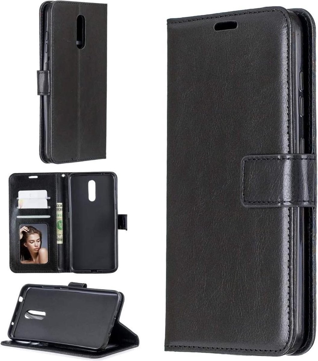 Portemonnee Book Case Hoesje Geschikt voor: Nokia 3.2 - zwart