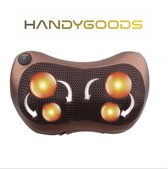 HandyGoods® Shiatsu Elektrisch Massagekussen - Massage - Schoudermassage - Nek - Infrarood Warmtefunctie - Thuis Kantoor & Auto