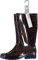 Xq Footwear Regenlaarzen Dames Rubber Blauw/oranje Maat 41