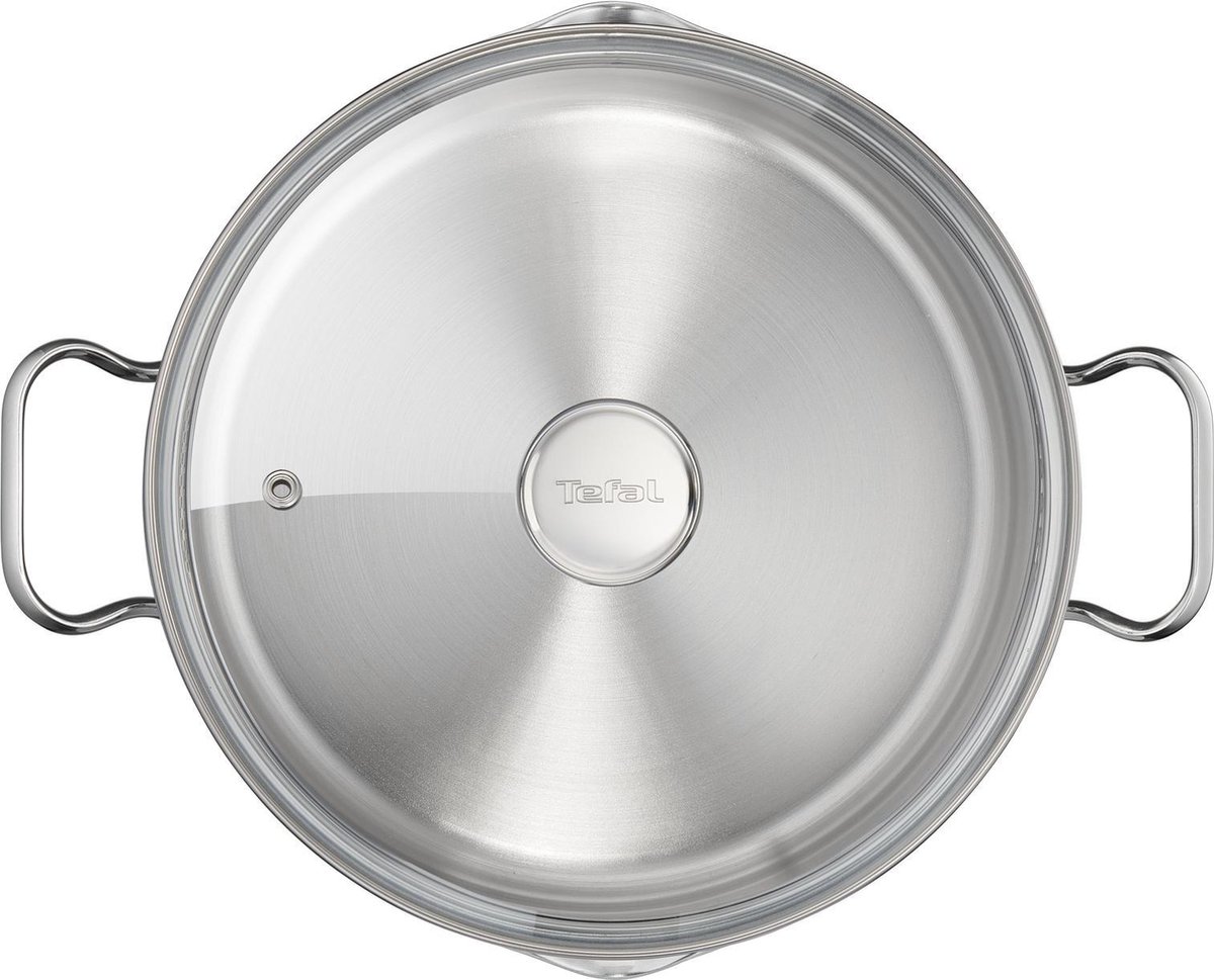 Roestvrij stalen pan met deksel, 16 cm, recycling Tefal – voor alle warmtebronnen inductie – H8232253