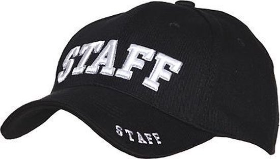 Fostex Garments - Baseball cap Staff (kleur: Zwart / maat: NVT)