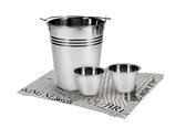 Gusta serveer emmer RVS 16 cm set van 4