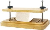 Tofu Bamboe Kitchen joeji Set de presse | avec panneau inférieur et panneau supérieur Presse à tofu | Premium Quality Tofu simple en bois :