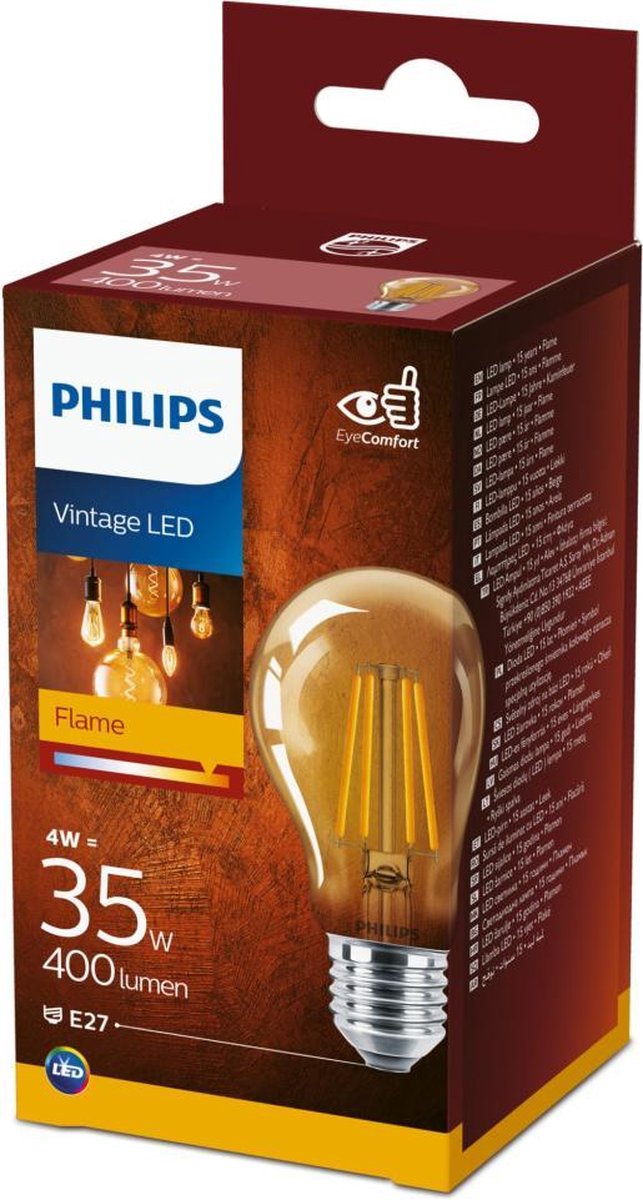 Philips LED Classic 35W A60 E27 825 GOLD NDSRT4 Verlichting | bol.com