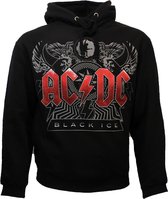 AC/DC  Black Ice Logo Hoodie Sweater Trui Zwart - Officiële Merchandise