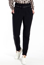 Zwarte Broek/Pantalon van Je m'appelle - Dames - Travelstof - Maat L - 2 maten beschikbaar