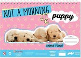 kleurboek met stickers puppy 33 cm papier roze