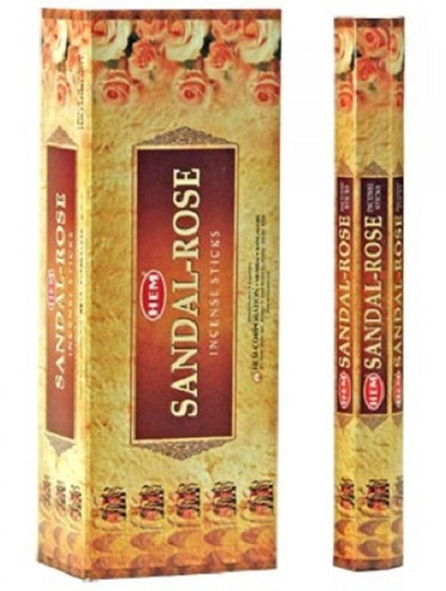 HEM Wierook - Sandal Rose - Slof (6 pakjes/120 stokjes) Roze