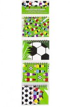 notitieboekjes voetbal junior 10,5 cm papier 4-delig