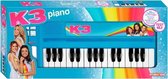 piano met drumpad K3 49 x 22 cm blauw/wit