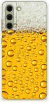 Telefoonhoesje Geschikt voor Samsung Galaxy S21FE Silicone Back Cover Bier