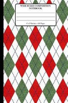 Wide Ruled Composition Notebook 6  x 9 . 120 Pages.