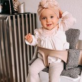 Baby Turban velvet geschikt voor 6 tot 18 maanden beige