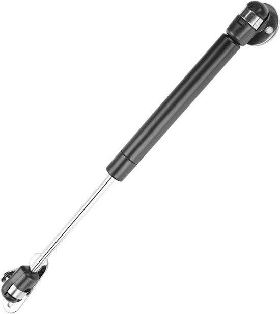 Vérin à gaz universel (vérin à gaz) avec supports (20N / 2kg, 244 mm, noir)