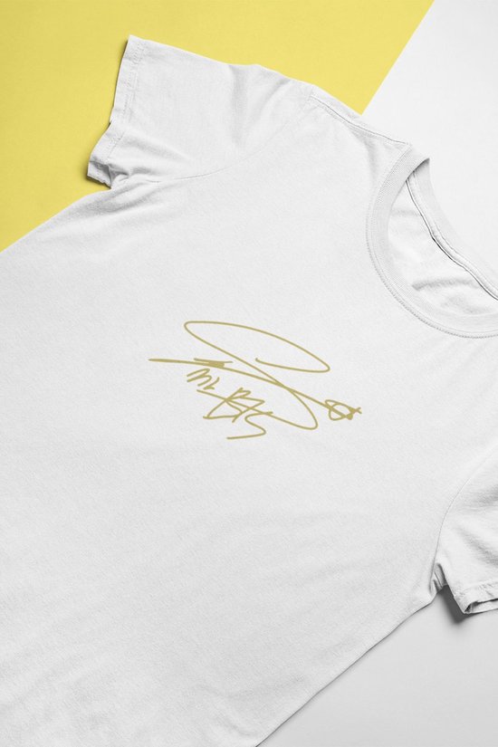 BTS Suga Signature T-Shirt for fans | Army Dynamite | Love Sign | Unisex Wit