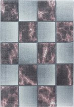Modern laagpolig vloerkleed Ottawa - roze 4201 - 120x170 cm