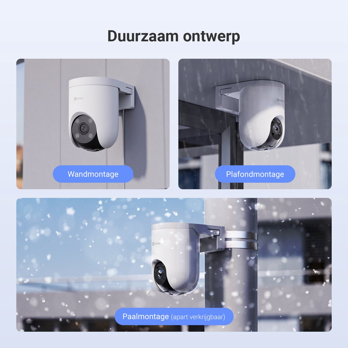 EZVIZ H8C Pro IP-bewakingscamera 4K Ultra HD met Nachtzicht - afbeelding 3