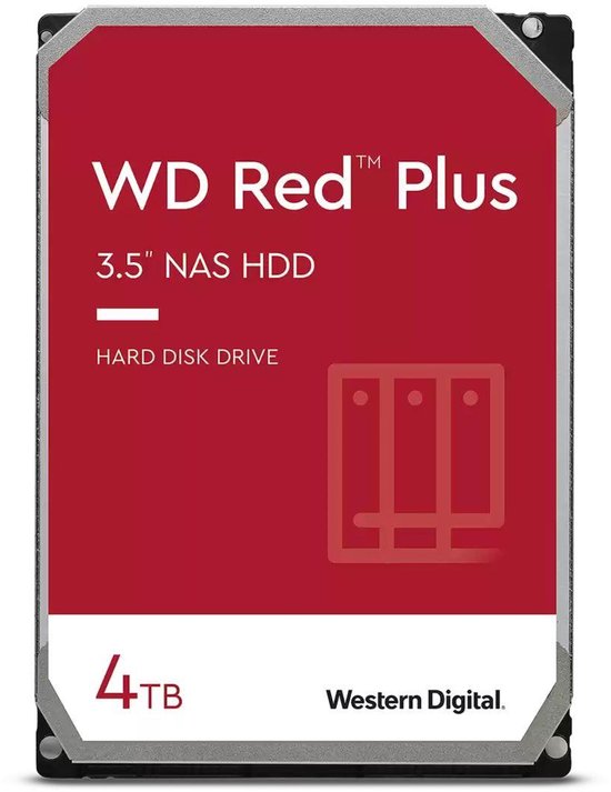 Western Digital Red Plus - Interne harde schijf - NAS HDD - 256MB Cache - 4 TB — afbeelding 4
