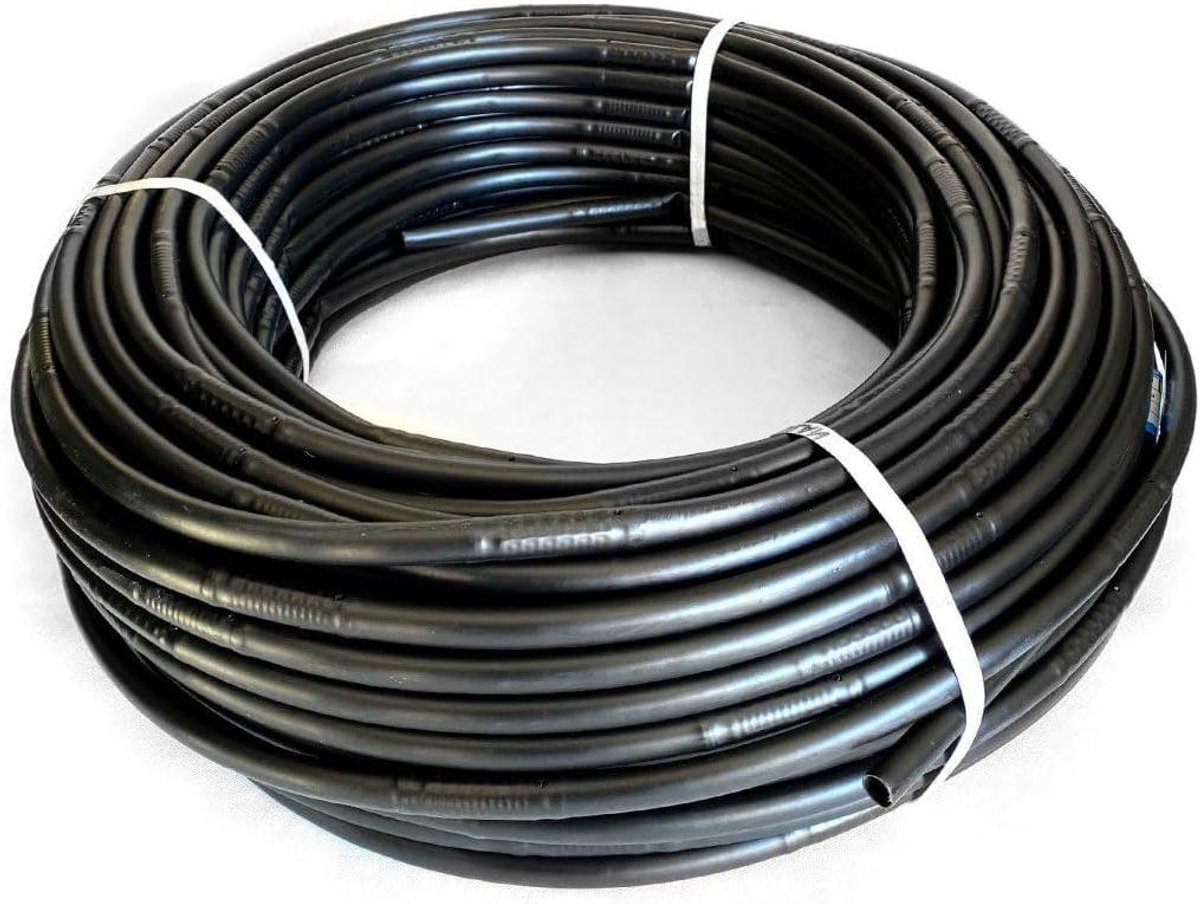 Druppelbuis met druppelaars - Irriatie slang - Planten water geven - Gelijkmatige bewatering - 400 meter rol - Zwart