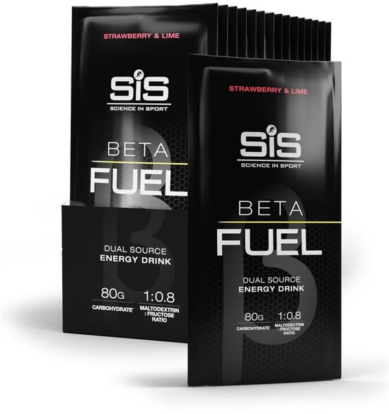 Science In Sport - SIS Beta Fuel 80 Poeder - Dual Source Energy Drink - 1:0,8 Maltodextrine Fructose verhouding - Strawberry & Lime - Smaak - 15 x 82 gram van Science in Sport — afbeelding 3