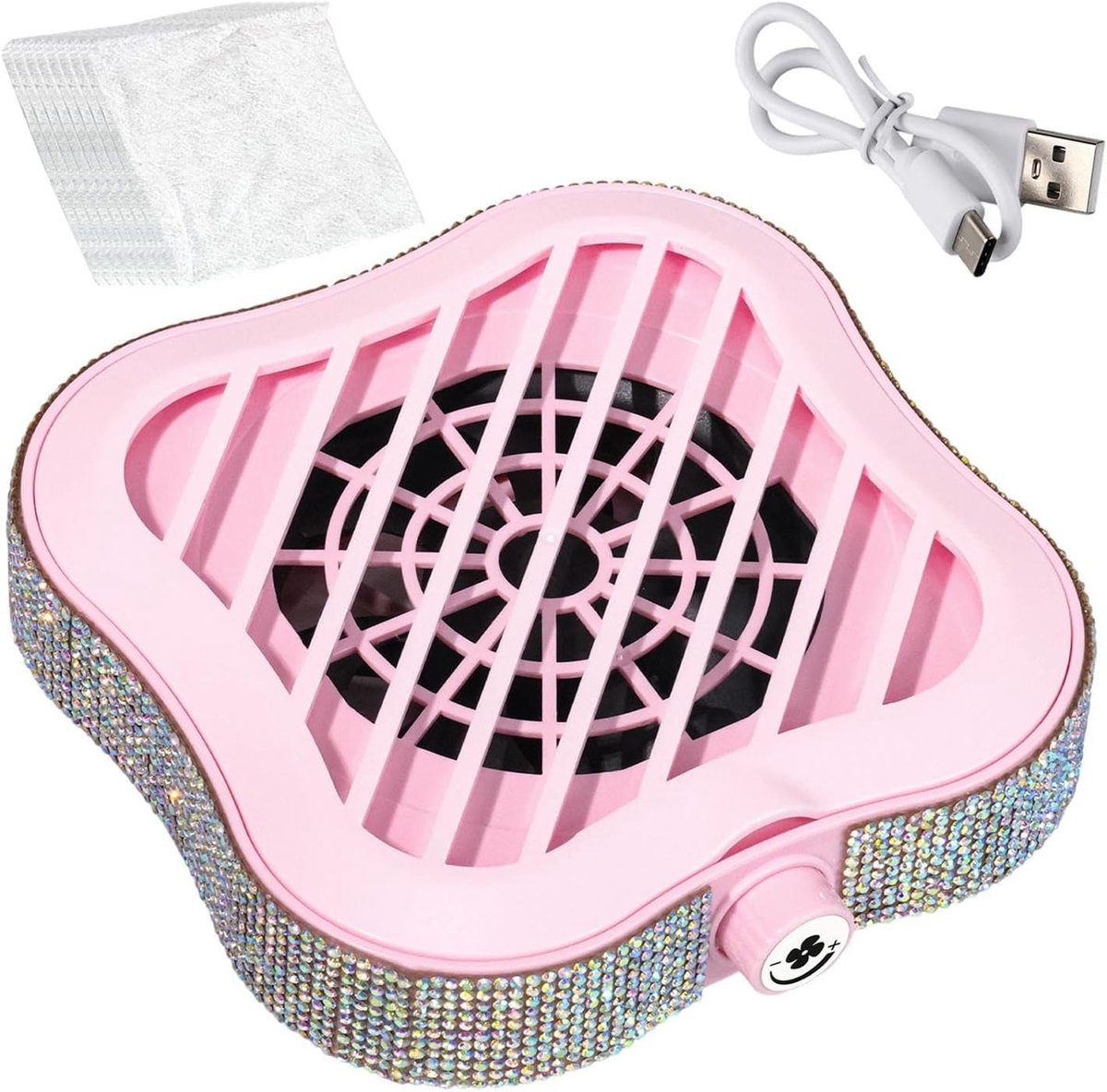 Nagel Stofzuiger Krachtige En Stille Afzuiger | Nagelstofventilator met 10 Filters en Instelbare Zuigkracht Geschikt Voor Salon, Thuis, Tafel, Kamer, Manicure En Beginners