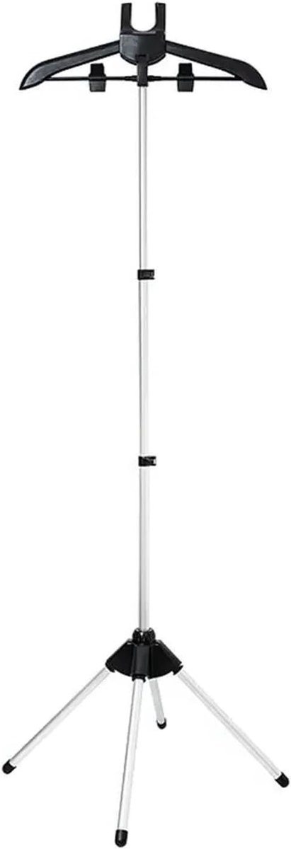 Kleding Stomer Stand - Stoomrek Verstelbaar - Kleding Opfrissen - Ruimtebesparend Ontwerp - 84-160 cm - Zwart