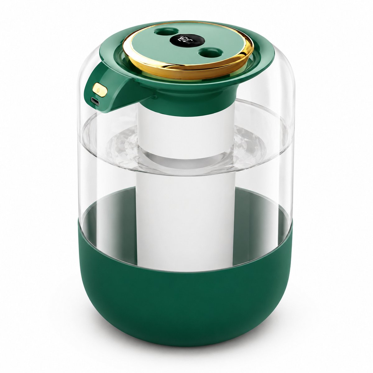 Bobypet - Luchtbevochtiger Slaapkamer met Sensor - Stille Luchtbevochtiger 2L - Koude Nevel Humidifier voor Babykamer en Planten - met Sfeer Nachtlampje en Automatische Uitschakeling - Groen