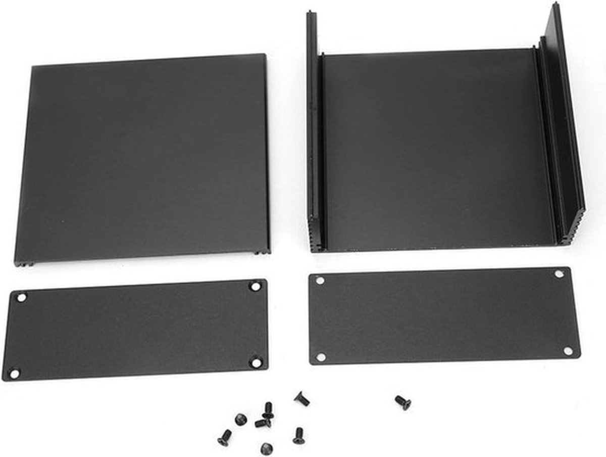 Elektronische Projectdoos - Aluminium - Warmtebeschermend - Printplaat - Elektronica - Geschikt voor PCB's - Zilverkleurige Aluminium Behuizing voor Koeling en Warmte - Elektronische Doos Doe-het-zelf - META THERMO DOOS
