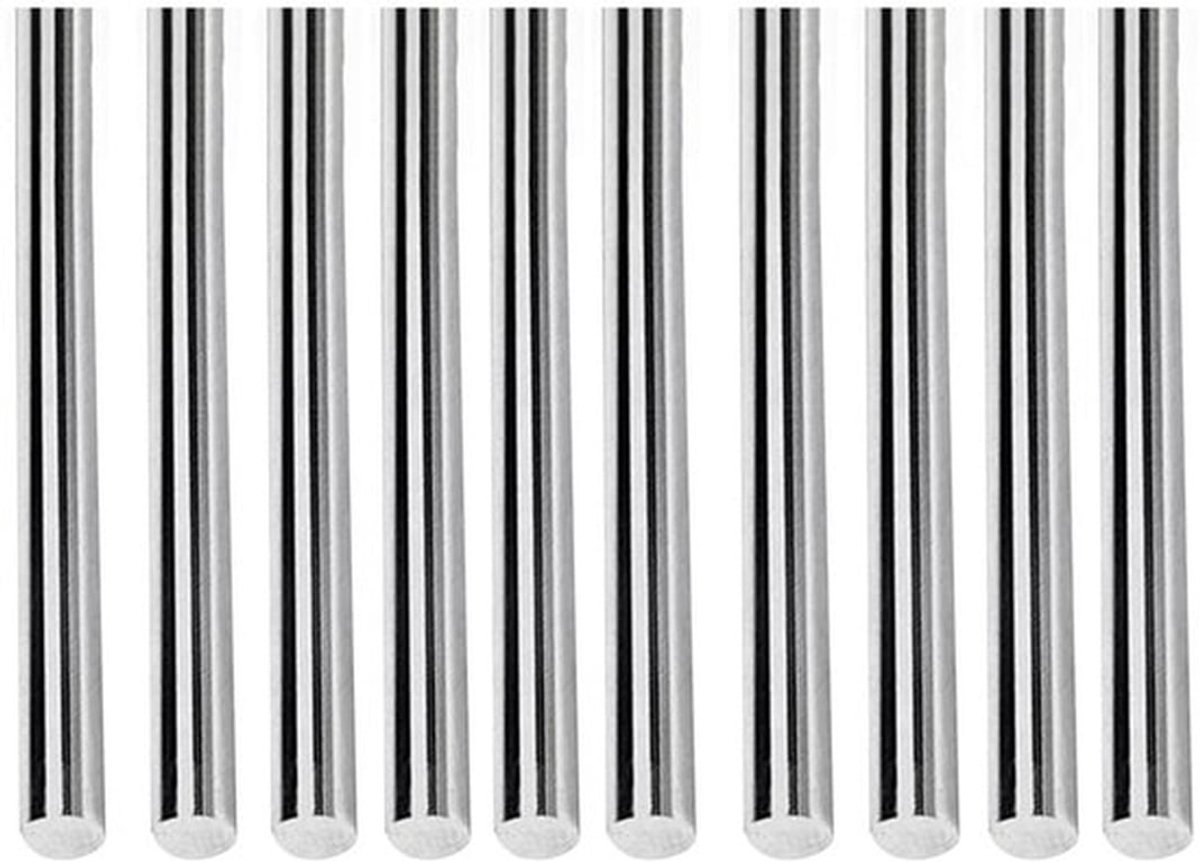 Ronde staven - RVS - 1.5mm diameter - Stang - 10 stuks - Constructie - Industrie - RVS Ronde Bar - Geschikt voor diverse toepassingen - Zilverkleurig - 300mm lengte - Bouw Industrie Auto Schip Vliegtuig